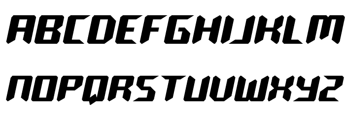 Robo-Clone Semi-Straight Font LOWERCASE