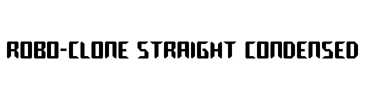 Robo-Clone Straight Condensed  Скачать бесплатные шрифты