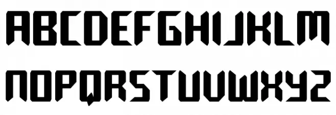 Robo-Clone Straight Condensed 字体 大写