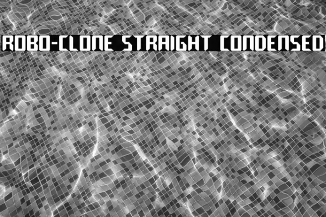 Robo-Clone Straight Condensed Font examples