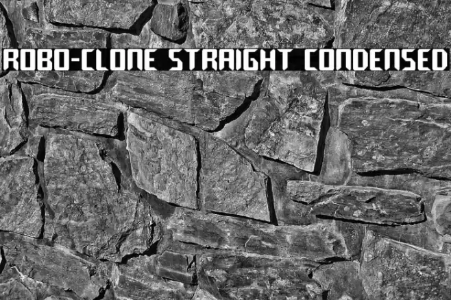 Robo-Clone Straight Condensed Font examples