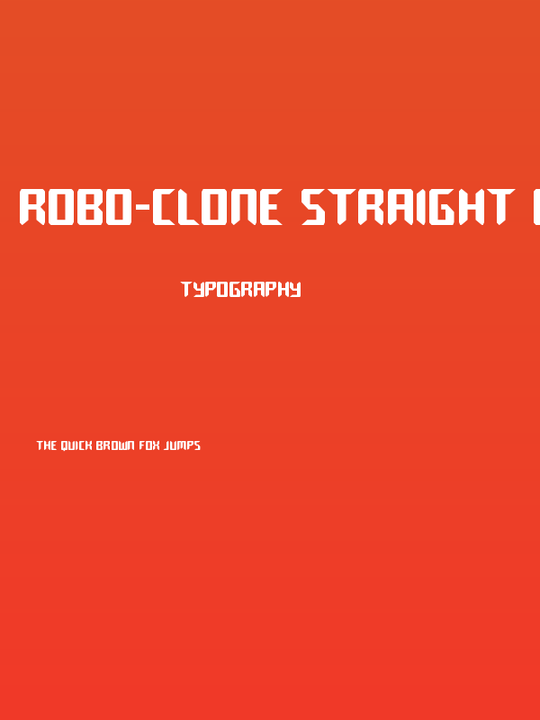 Robo-Clone Straight Condensed Poster