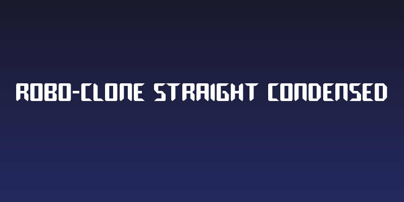 Robo-Clone Straight Condensed Social Header