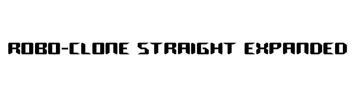 Robo-Clone Straight Expanded  baixar fontes gratis