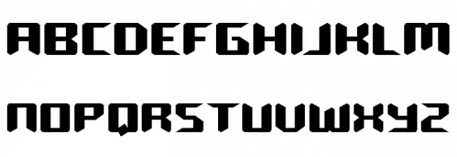 Robo-Clone Straight Expanded Fonte MINÚSCULAS