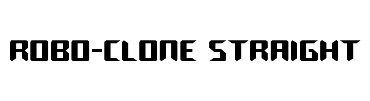 Robo-Clone Straight  免费字体下载
