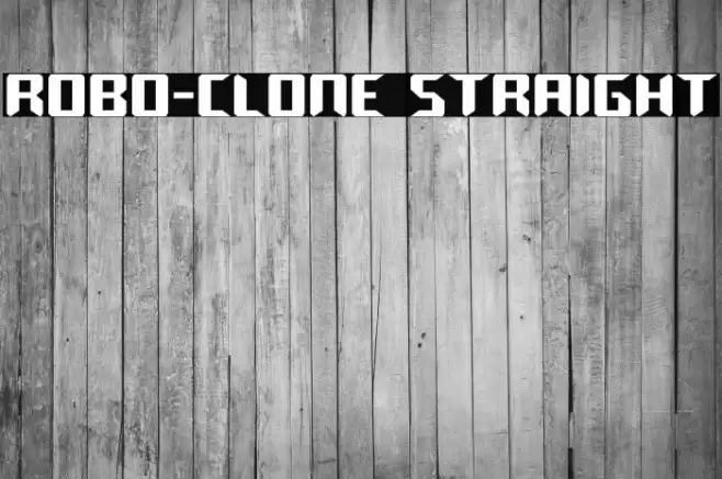 Robo-Clone Straight Font examples
