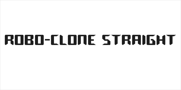 Robo-Clone Straight Logo