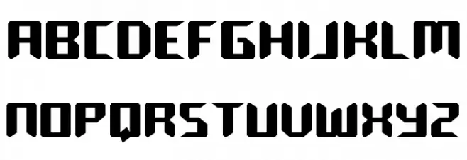 Robo-Clone Straight फ़ॉन्ट लोअरकेस