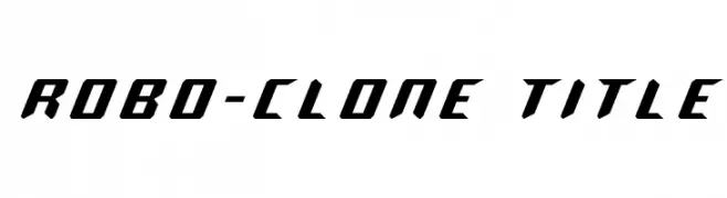 Robo-Clone Title  Скачать бесплатные шрифты