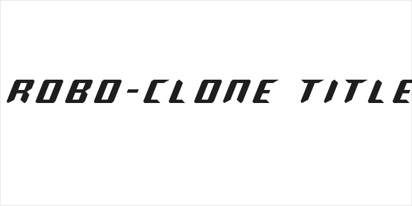 Robo-Clone Title Logo