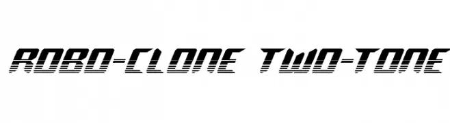 Robo-Clone Two-Tone  नि: शुल्क फ़ॉन्ट्स डाउनलोड
