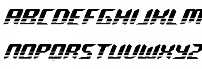 Robo-Clone Two-Tone Schriftart Groß