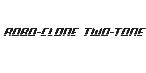 Robo-Clone Two-Tone Logo