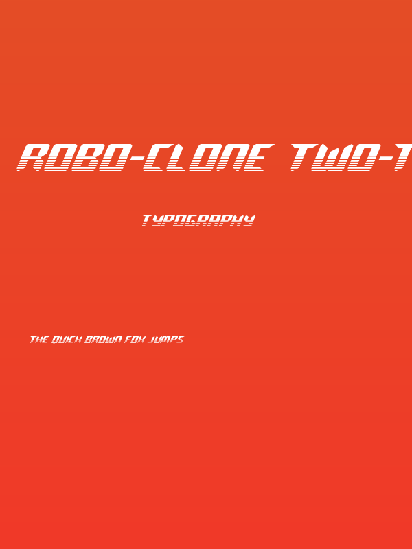 Robo-Clone Two-Tone Poster