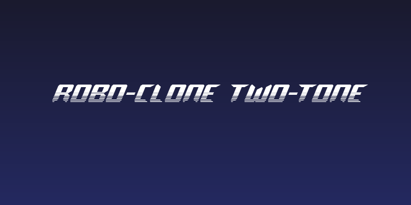 Robo-Clone Two-Tone Social Header