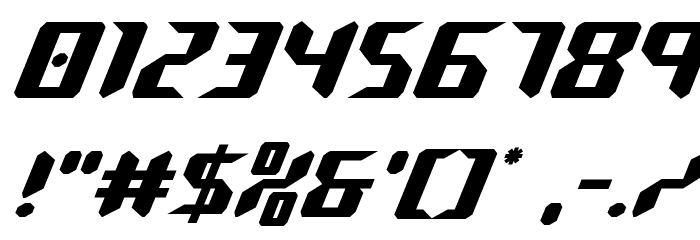 Robo-Clone Font OTHER CHARS