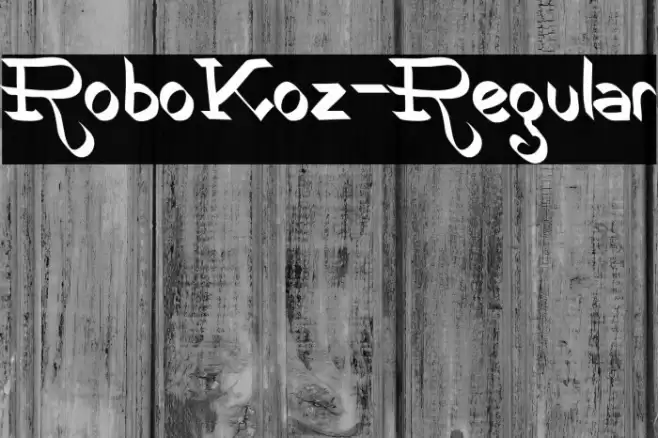 RoboKoz-Regular Font examples