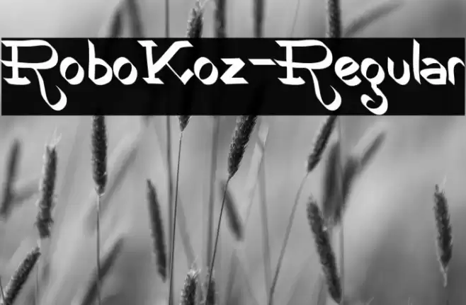 RoboKoz-Regular Font examples