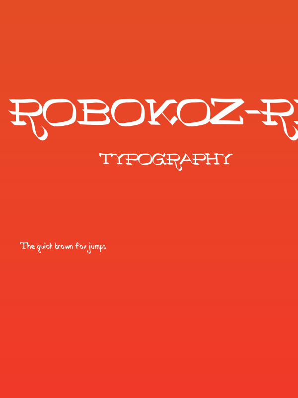 RoboKoz-Regular Poster