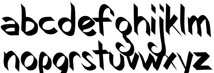 RoboKoz-Regular Font LOWERCASE