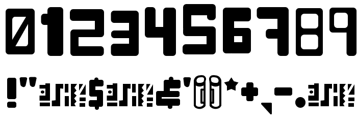 RoboPixies New Font OTHER CHARS