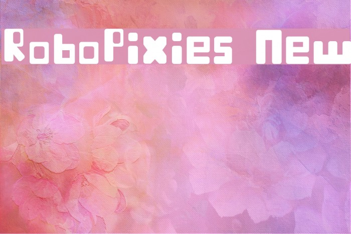 RoboPixies New Font examples