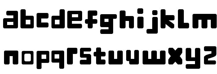 RoboPixies New Font LOWERCASE