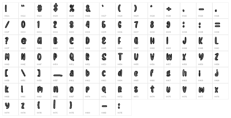 Roboboy Character Map