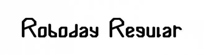 Roboday Regular  नि: शुल्क फ़ॉन्ट्स डाउनलोड