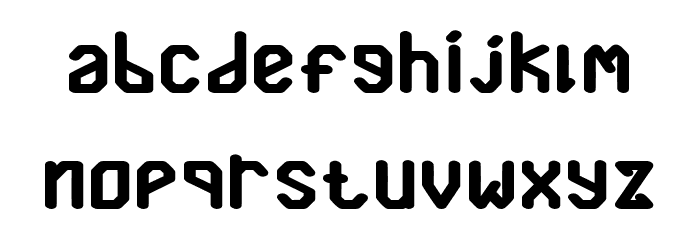 Roboday Regular Font LOWERCASE