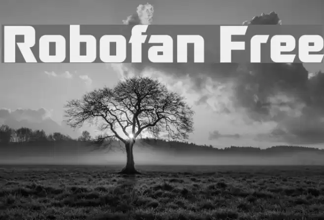 Robofan Free Font examples