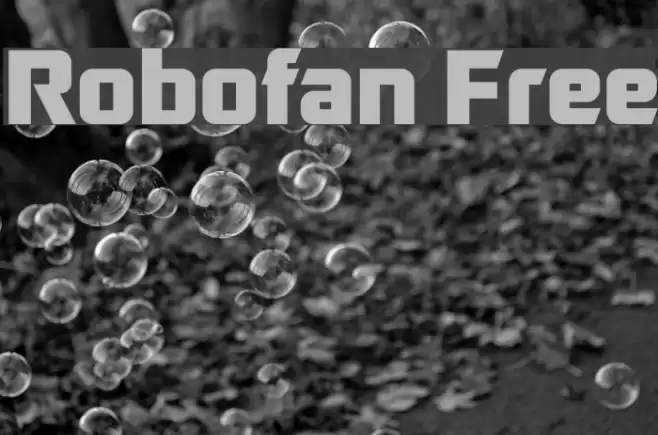 Robofan Free Font examples