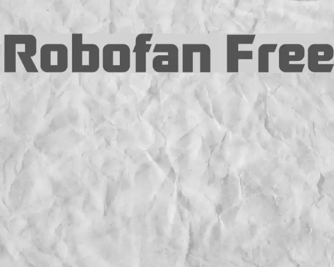 Robofan Free Font examples