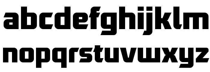 Robofan Free Font LOWERCASE