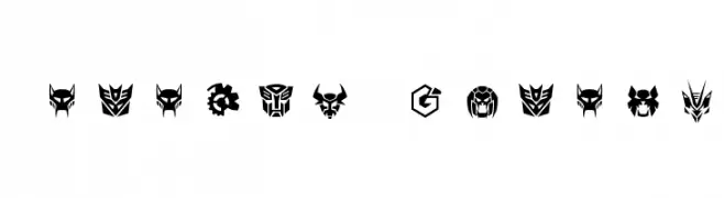 Robofan Symbols  フリーフォントのダウンロード