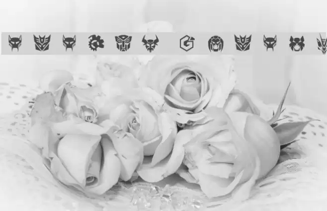 Robofan Symbols Caratteri examples