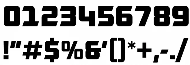 RobofanFree Font OTHER CHARS
