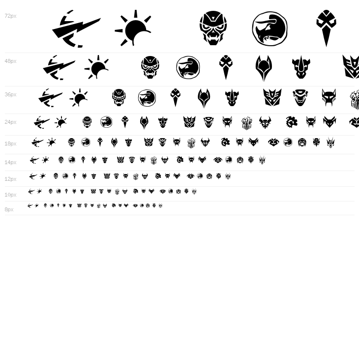 RobofanSymbols Waterfall