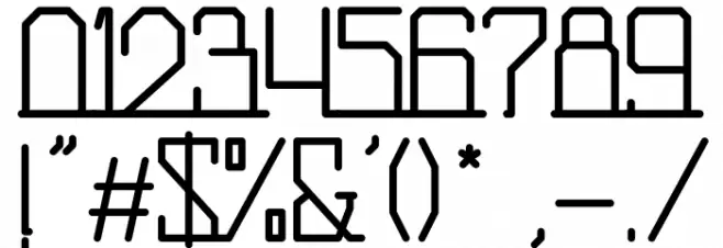 Robojeck Font OTHER CHARS