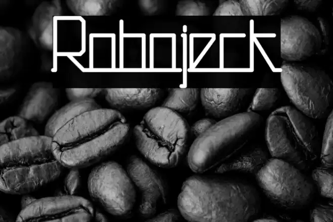 Robojeck Font examples