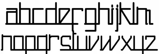 Robojeck フォント 小文字