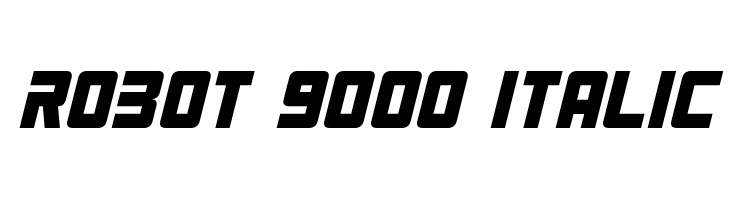 Robot 9000 Italic  لخطوط تنزيل