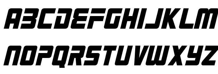 Robot 9000 Italic Font LOWERCASE