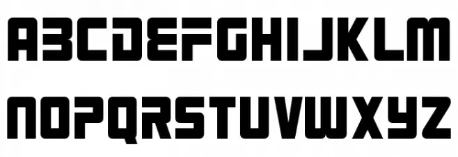 Robot 9000 Шрифта ВЕРХНИЙ