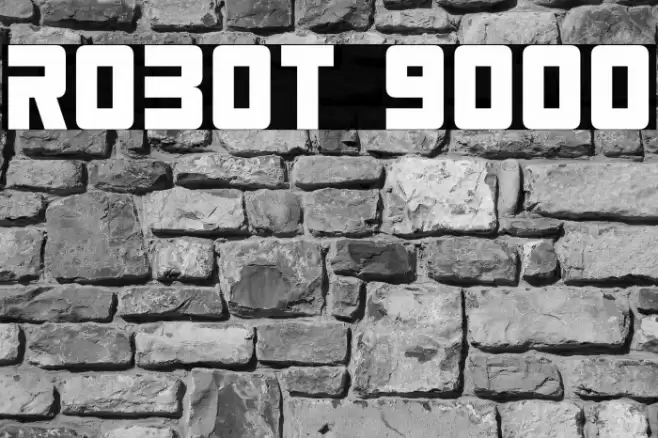 Robot 9000 Font examples
