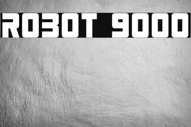 Robot 9000 Font examples