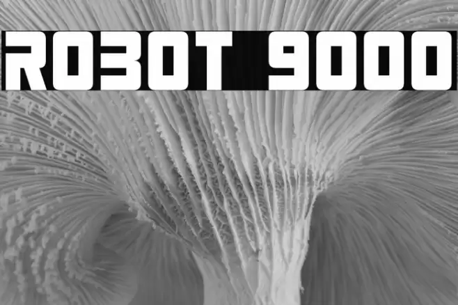 Robot 9000 Font examples