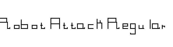 Robot Attack Regular  Free Fonts Download
