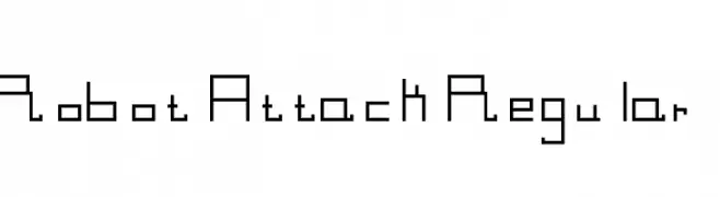 Robot Attack Regular  baixar fontes gratis